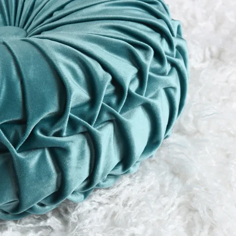 Buy Velvet Round Throw Pillow Covers (Set of 2) Online