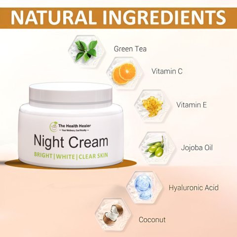 Nocturne Radiance Night Cream Overnight Skin Restoration And Advanced Healing Glow Therapy For Smooth Healthy Skin - 150g