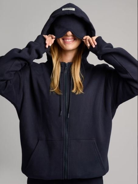 Airplane Mode Travel Zip Hoodie | Comfortable Long Flights Zip Up