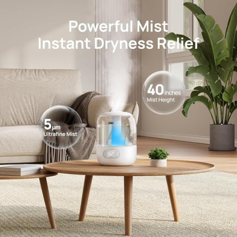 DREO Humidifiers for Bedroom | Quiet, Smart & Effective Cool Mist