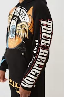 True X Von Dutch Logo Hoodie | Emotional Support Mental Health Apparel