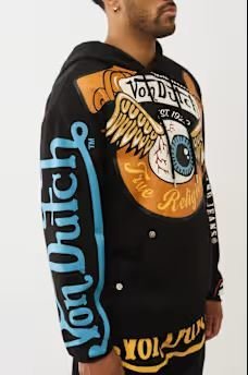 True X Von Dutch Logo Hoodie | Emotional Support Mental Health Apparel