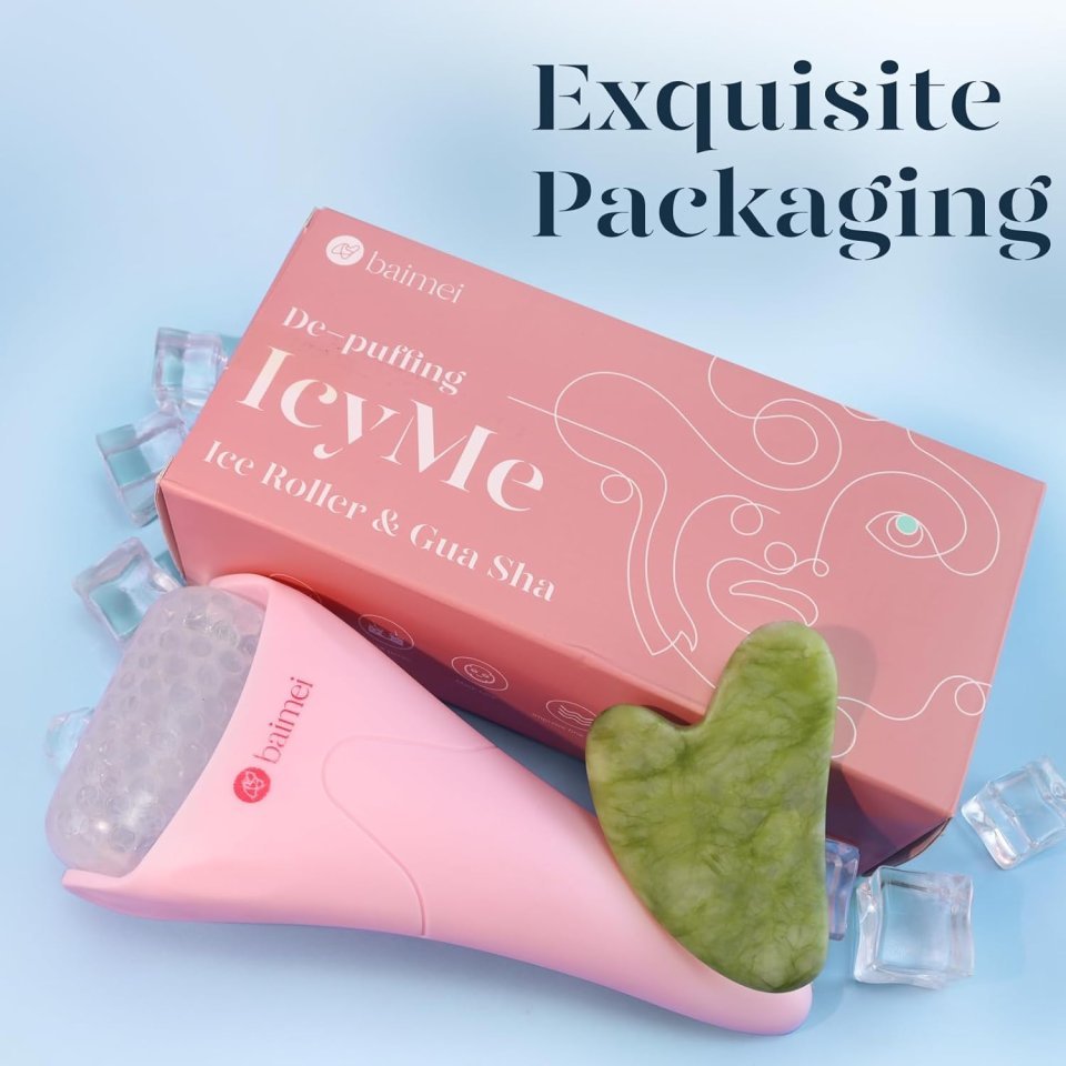 Buy BAIMEI IcyMe Ice Roller & Gua Sha Set - Pink