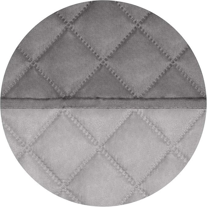 PureFit Reversible Quilted Sofa Cover, Water Resistant Slipcover Furniture Protector, Washable Couch Cover with Non Slip and Elastic Straps for Kids, Dogs, Pets (Sofa, Gray/Light Gray)