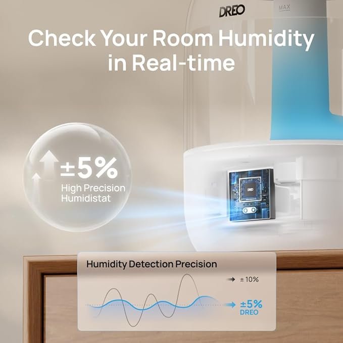 DREO Humidifiers for Bedroom | Quiet, Smart & Effective Cool Mist