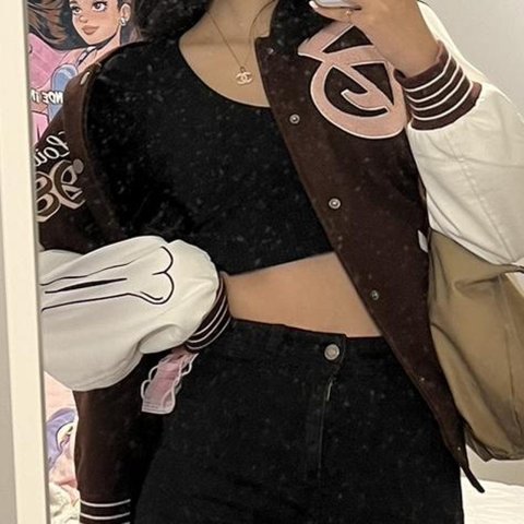Buy Women’s Brown and White Streetwear Jacket Online
