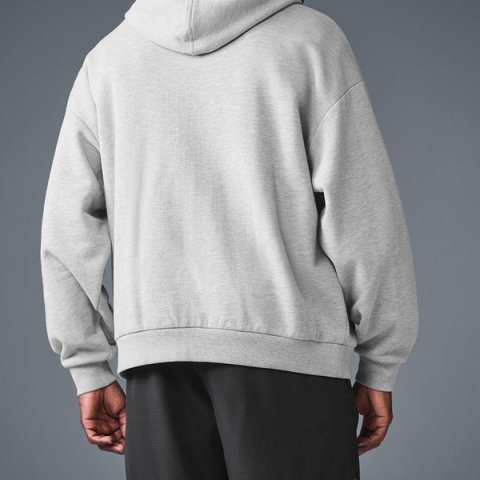 Accolade Full Zip Hoodie Athletic Heather Grey | Alo Yoga Full Zip Hoodie | Xsoot