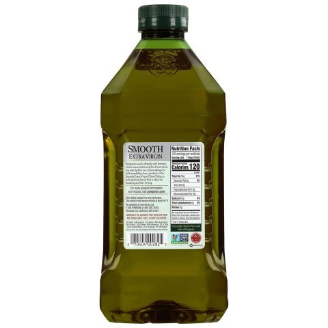 Extra Virgin Olive Oil Pompeian Smooth - 68 Fl Oz - First Cold Pressed Olive Oil for Cooking - Smooth Taste for Sauteing, Stir-Frying, and Baking