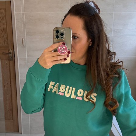 Buy Fabulous Graphic Sweatshirt - Emerald Green