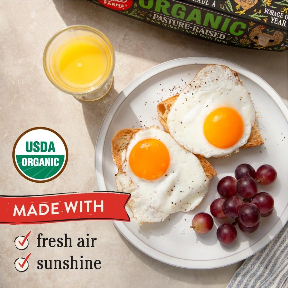 Organic Pasture Raised Eggs | Farm Fresh Organic Eggs for Healthy Daily Nutrition